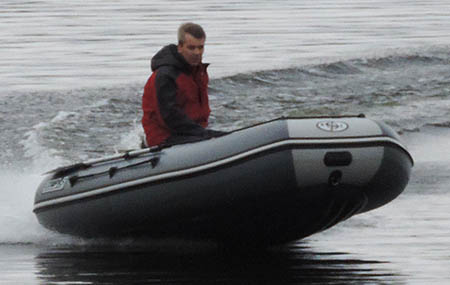 Глиссирование надувной лодки «CompAs 350»