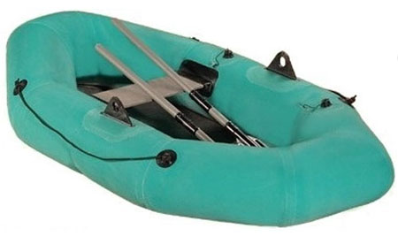 Старая модель надувной резиновой лодки «Язь 1»