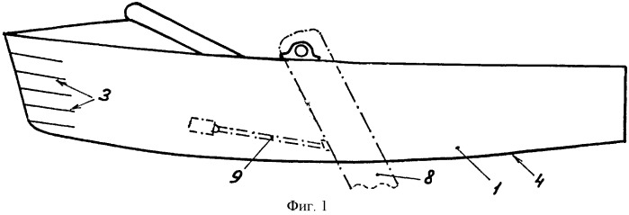 конструкция надувной остроносой лодки под парус